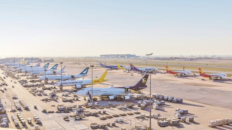 Hong Kong International Airport flight line