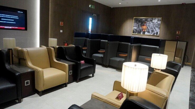 Refurbished Plaza Premium Lounge at Domestic Departures of GMR Hyderabad International Airport