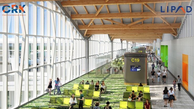 Rendering of international boarding area at Clark International Airport