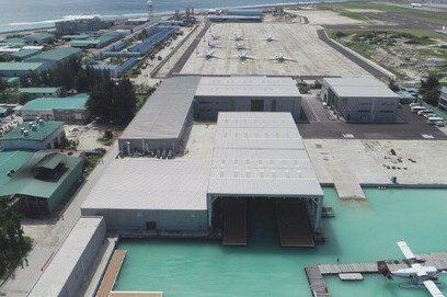 New Sea Plane Maintenance Facility In Use At Velana International Airport