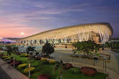 BLR Airport’s Atc Tower Illuminated With Indian Tricolour Lights to Celebrate 75 Years of Independence 