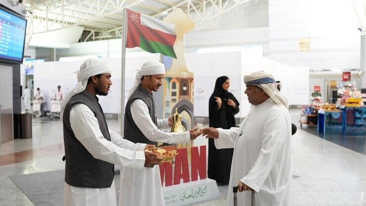 Sharjah Airport, Oman National Day