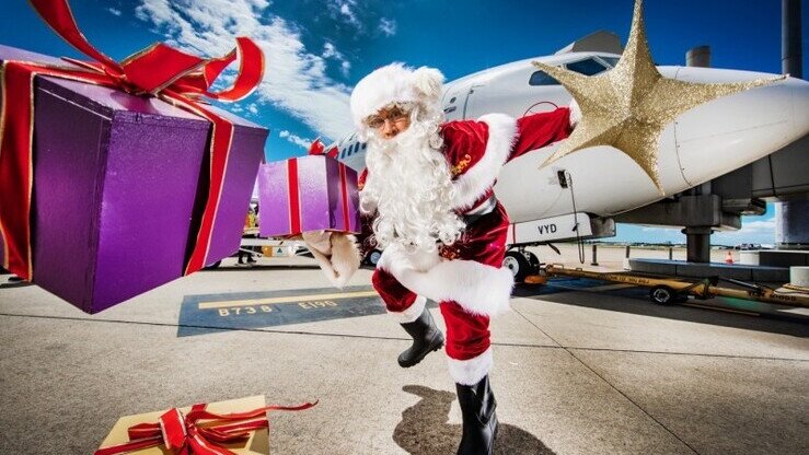 Brisbane airport, christmas