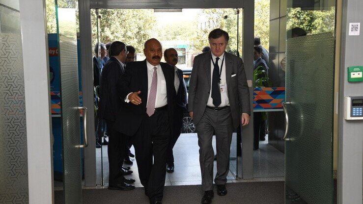 GMR Group, French Minister