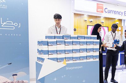 Sharjah Airport Shares the Spirit of Ramadan With Passengers by Distributing Iftar Meals 