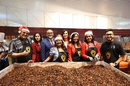 Christmas, BLR Airport, Cake Mixing 