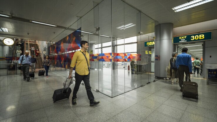 Passengers at GMR Hyderabad