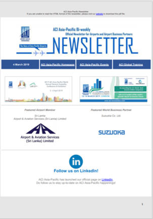 Newsletter - 4 March 2019